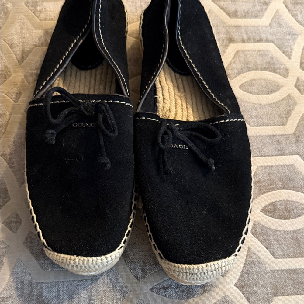Coach Navy Espadrille Shoes